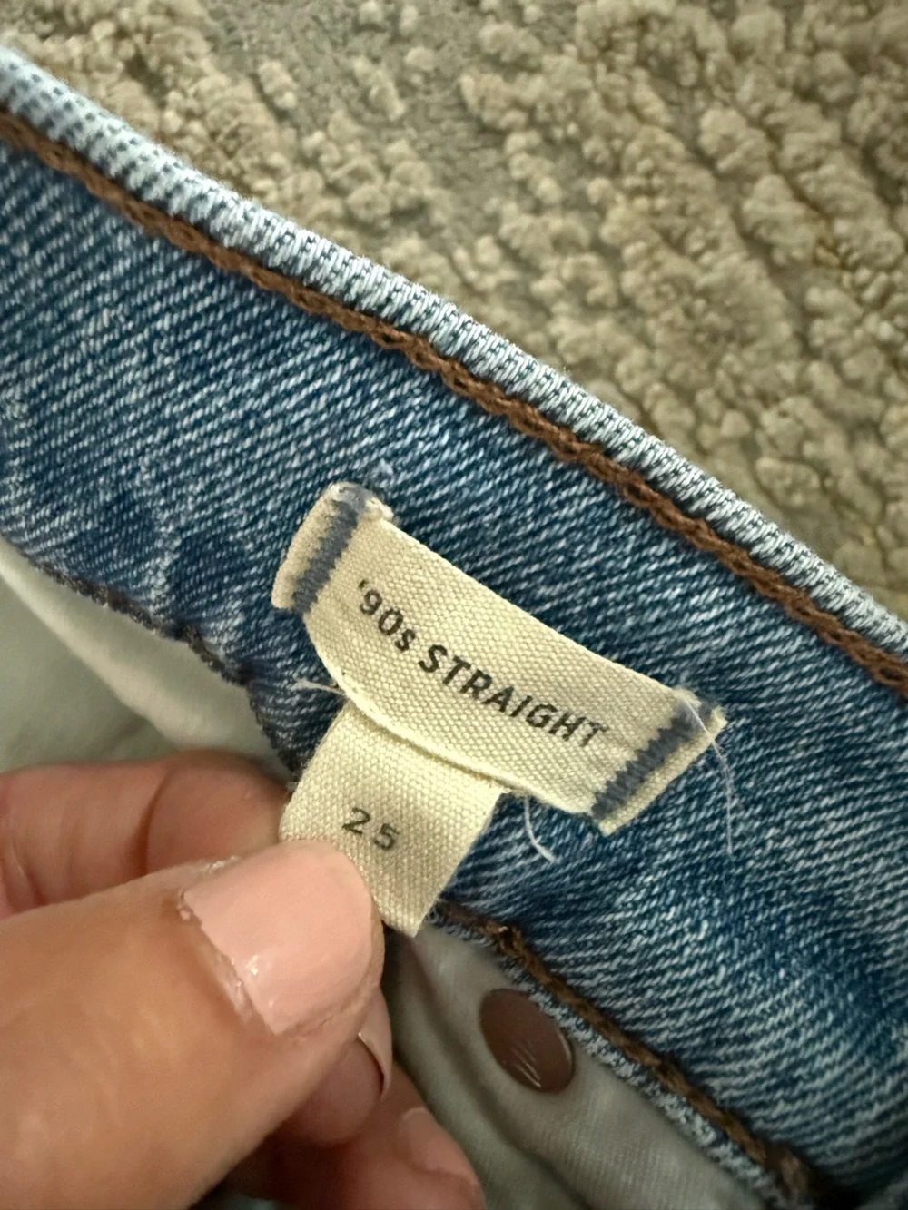 Madewell Jeans 90s Straight high rise relaxed fit NN457 size 25
